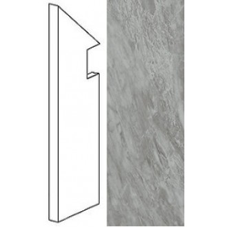 ATEL Marvel Bardiglio Grey Battiscopa Sag. SX 7.2x30