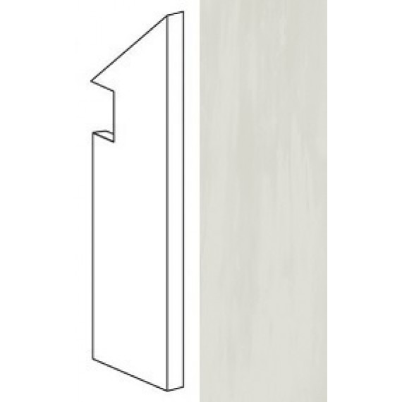 Керамогранит ATEO Marvel Bianco Dolomite Battiscopa Sag. DX 7.2x30