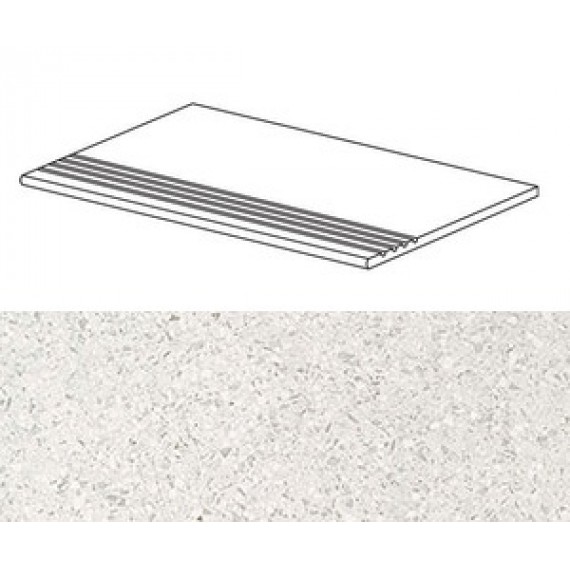 Ступени AUDB Marvel Terrazzo White Gradino Matt 30x60