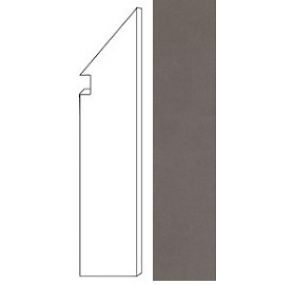 Керамогранит AUI3 Arkshade Lead Battiscopa Sag.Dx. 7.2x30