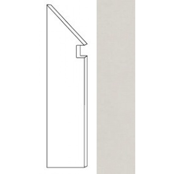 Керамогранит AUI4 Arkshade White Battiscopa Sag.Sx. 7.2x30
