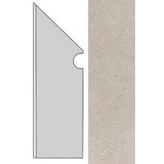 AUO0 Kone Silver Battiscopa Sag.Sx. 7.2x30