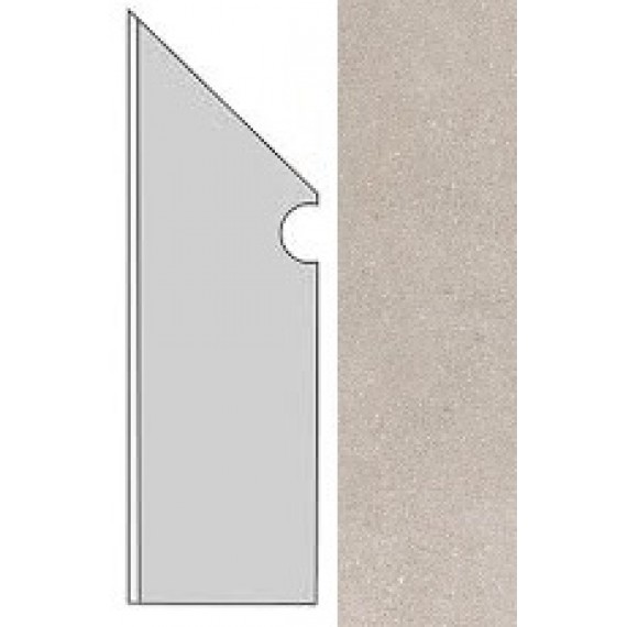 Керамогранит AUO0 Kone Silver Battiscopa Sag.Sx. 7.2x30