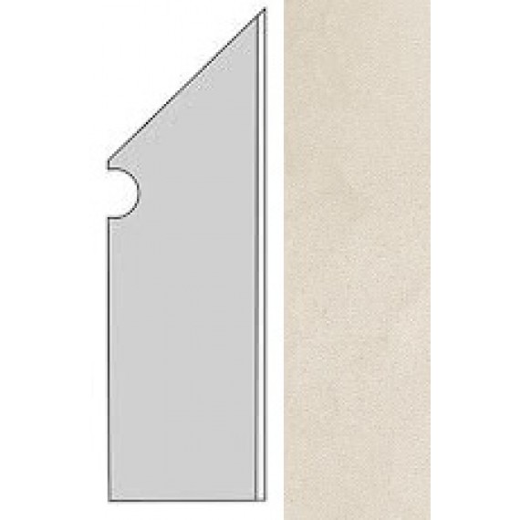 Керамогранит AUO3 Kone White Battiscopa Sag.Dx. 7.2x30