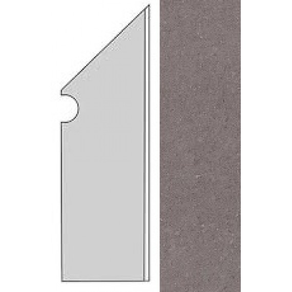 Керамогранит AUO7 Kone Grey Battiscopa Sag.Dx. 7.2x30