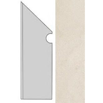 AUOY Kone White Battiscopa Sag.Sx. 7.2x30