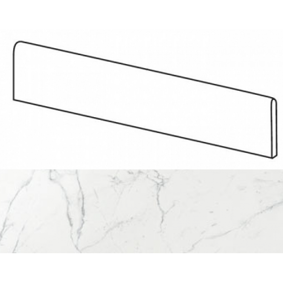 Керамогранит AVXS Marvel Calacatta Battiscopa Lappato 7,2x60