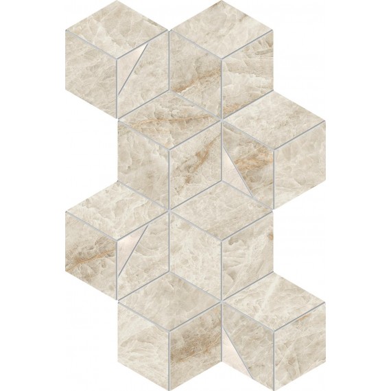 Мозаика AYLQ Мозаика Marvel Diva Taj Mahal Mosaico Hex Lapp 40,3х23,3