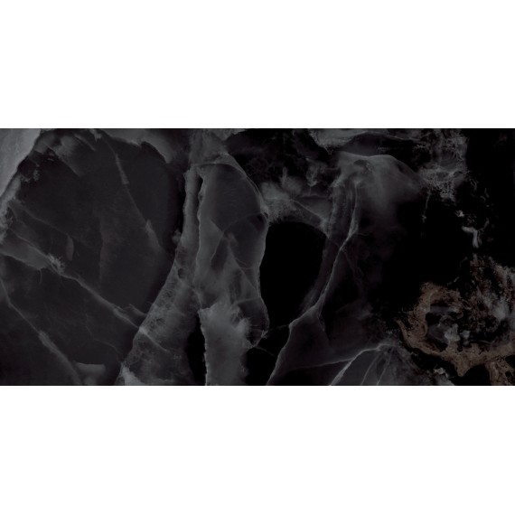 Керамогранит Andora Black чёрный полированный 60х120