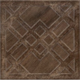 Antique Geometrie Walnut 20x20