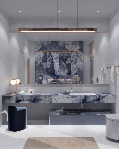 Arcadia Ceramica Bergamo Blue Arcadia Ceramica