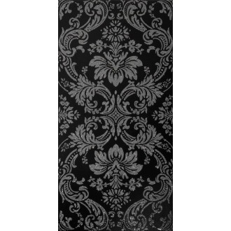 Architecture Damask Black+Silver Naturale 30x60