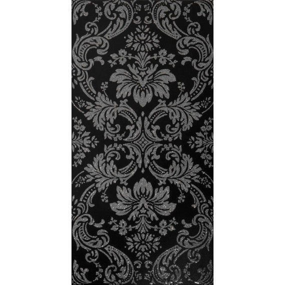 Керамогранит Architecture Damask Black+Silver Naturale 30x60