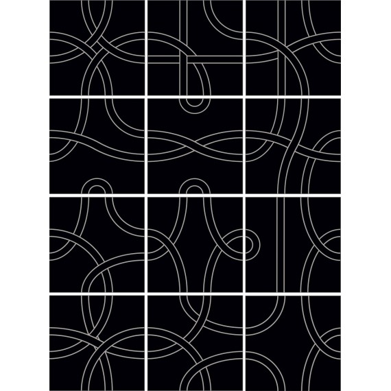Керамическая плитка Arianna Platino 1N N 20x20 (микс)