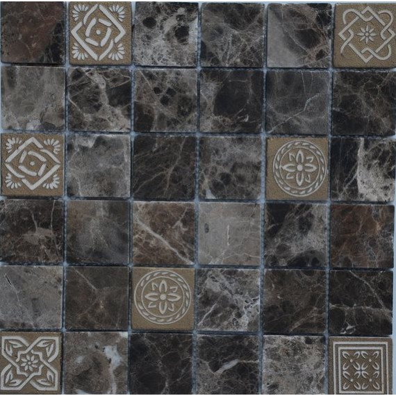 Мозаика Art Emperador dark MAT 48x48x8 300x300x8