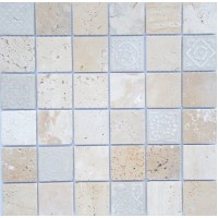 Art Travertino beige MAT 48x48x8 300x300x8