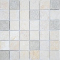 Art Travertino silver MAT 48x48x8 300x300x8