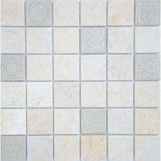 Art Travertino silver MAT 48x48x8 300x300x8