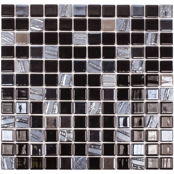 Мозаика Astra Black (на ПУ сцепке) 31.7x31.7