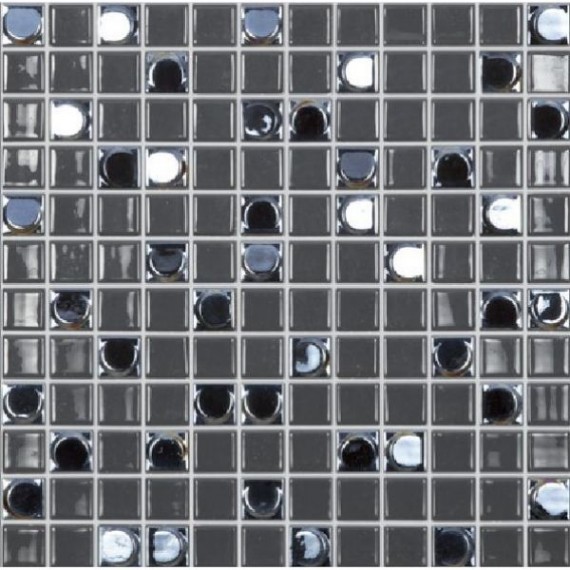 Мозаика Aura №828 Черный (на сетке) 31.7x31.7