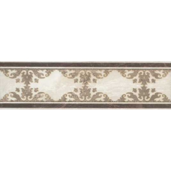 Керамическая плитка B24DL3345TG Дельма Бордюр Светло-бежевый 27x7,7