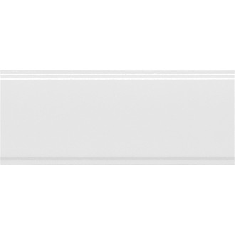 BDA011R Плитка Бордюр Марсо белый обрезной 30х12