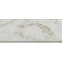 BDA025R Плитка Бордюр Серенада белый глянцевый обрезной 30x12