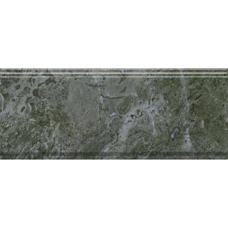 BDA026R Бордюр Серенада зеленый глянцевый обрезной 30x12