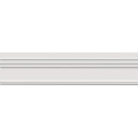 BLB049 Плитка Бордюр Багет Альвао белый матовый 20х5