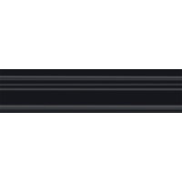 BLB050 Плитка Бордюр Багет Альвао черный матовый 20х5