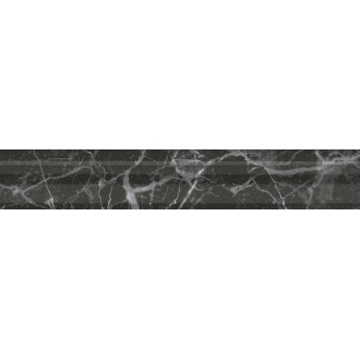 BLC039R Бордюр Багет Коррер чёрный глянцевый обрезной 30x5x1,9