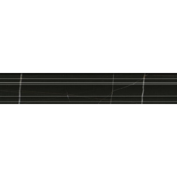 Керамогранит BLF002R Багет Греппи черный 40*7.3