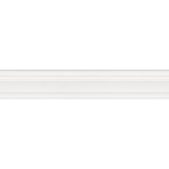BLF027R Бордюр Багет Беллони белый матовый обрезной 40x7,3x2,7