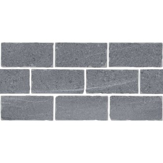 BR023T Бордюр Роверелла серый мозаичный 34,5x14,7x0,9