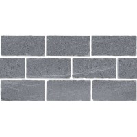 BR023T Керамогранит Бордюр Роверелла серый мозаичный 34,5x14,7x0,9
