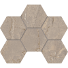 BR02 Bernini Hexagon Beige Мозаика полированная 25x28,5