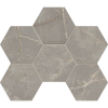 BR03 Bernini Hexagon Grey Мозаика неполированная 25x28,5