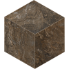 BR04 Bernini Cube Dark Brown Мозаика неполированная 29x25