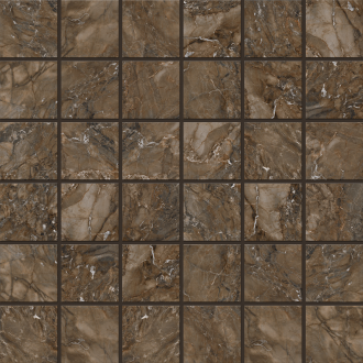 BR04 Bernini Dark Brown Мозаика полированная (5х5) 30x30