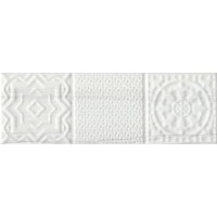 Belvedere Relieve Blanco 10x30