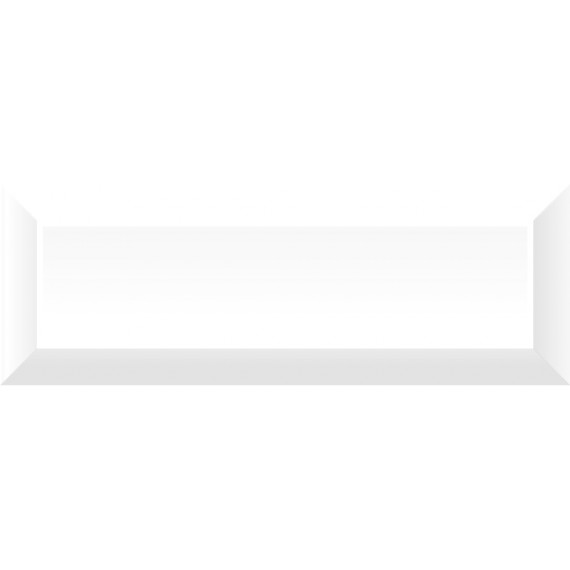 Керамическая плитка Beveled Tile Snow white 10х30