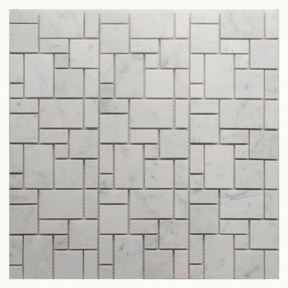 Мозаика Bianco Carrara Random Square 30.5x30.5