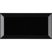 Biselado Negro Brillo 7,5х15