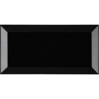 Biselado Negro Brillo 7,5х15