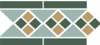 Border LISBON with 1 strip (Tr.13 Dots 18+03 Strips 18) 28х15
