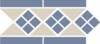 Border LISBON with 1 strip (Tr.16 Dots 11 Strips 11) 28х15