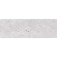 Braga White Hexagon Rett 25x75
