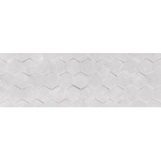 Braga White Hexagon Rett 25x75