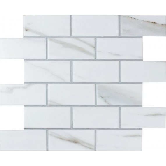 Мозаика Brick Calacatta Gold 4.5*9.5*6 28.8x29.2