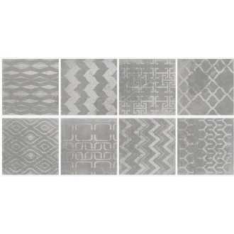 CUADRADO GLAM Grey 23.5x23.5